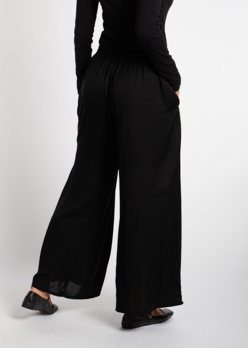 Single Pleat Trousers Black 2