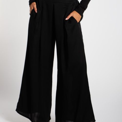 Single Pleat Trousers Black 3