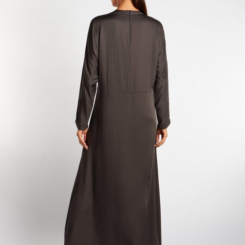 Soft Seam Abaya Charcoal 3