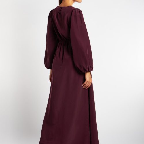 Sweetheart Neck Maxi Plum 5