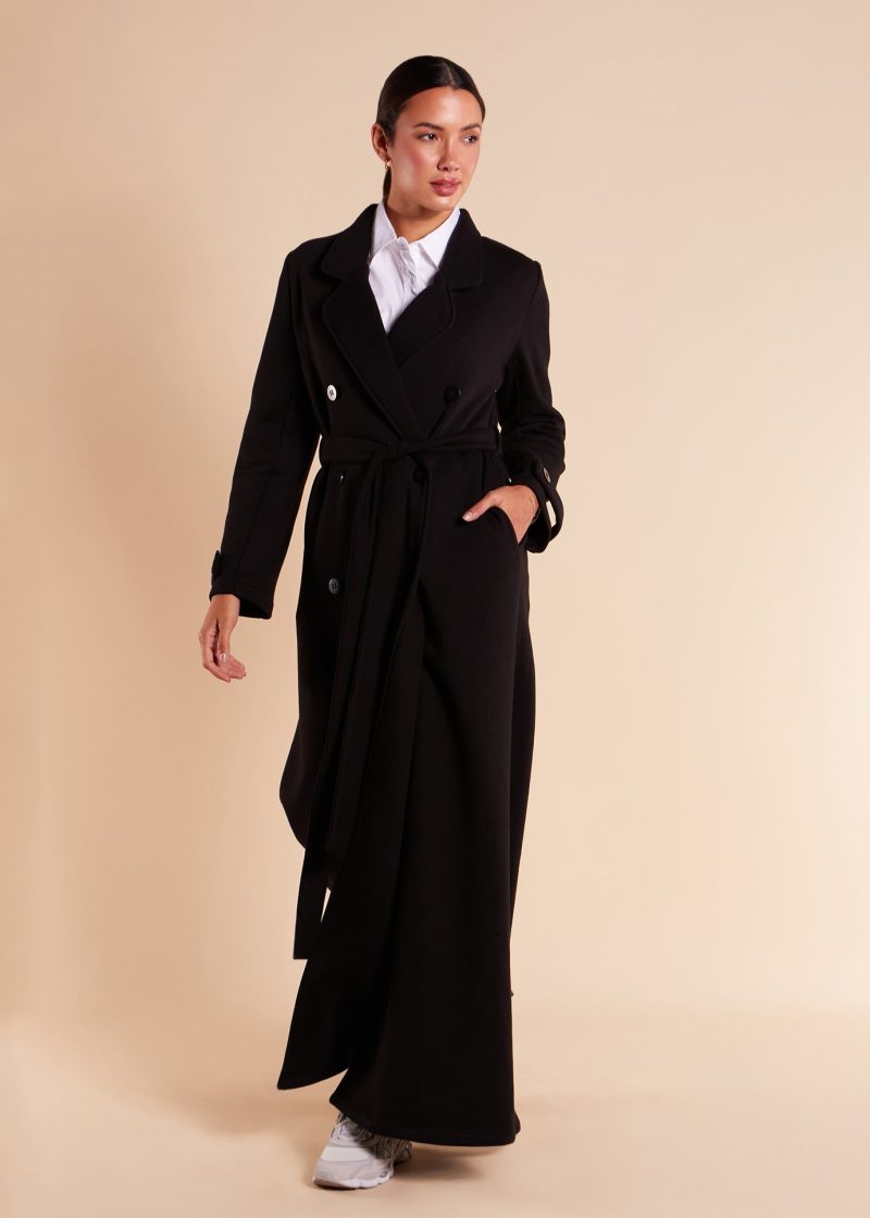 Tailored Long Coat Black 1