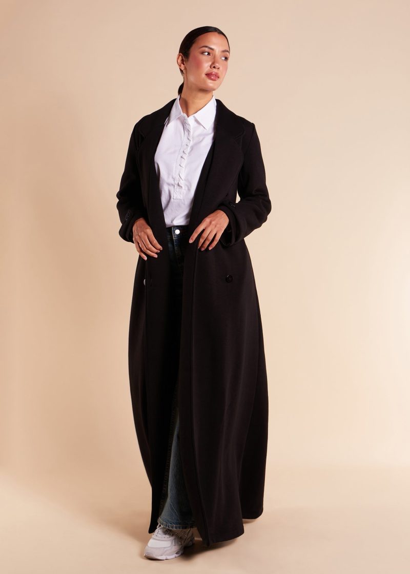 Tailored Long Coat Black 3