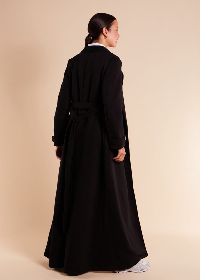 Tailored Long Coat Black 4