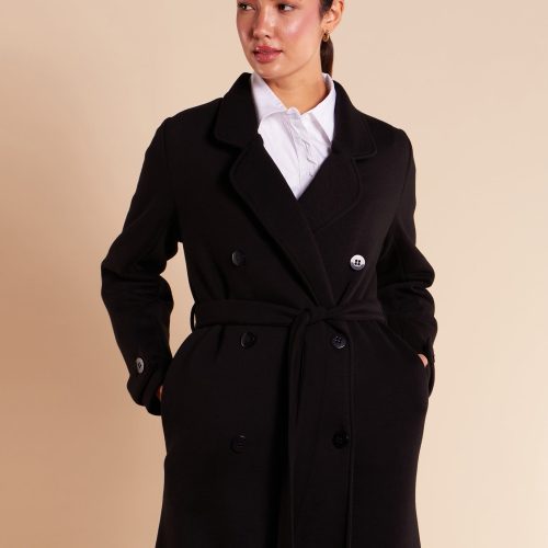 Tailored Long Coat Black 5