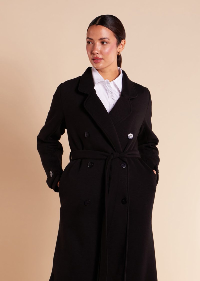 Tailored Long Coat Black 5