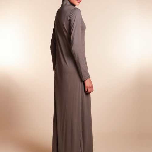 Turtle Neck Maxi Dark Grey 3