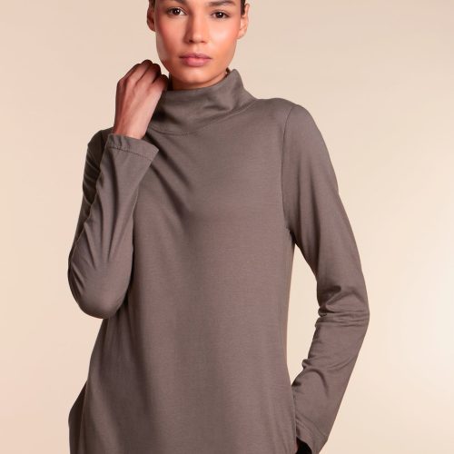 Turtle Neck Maxi Dark Grey 4