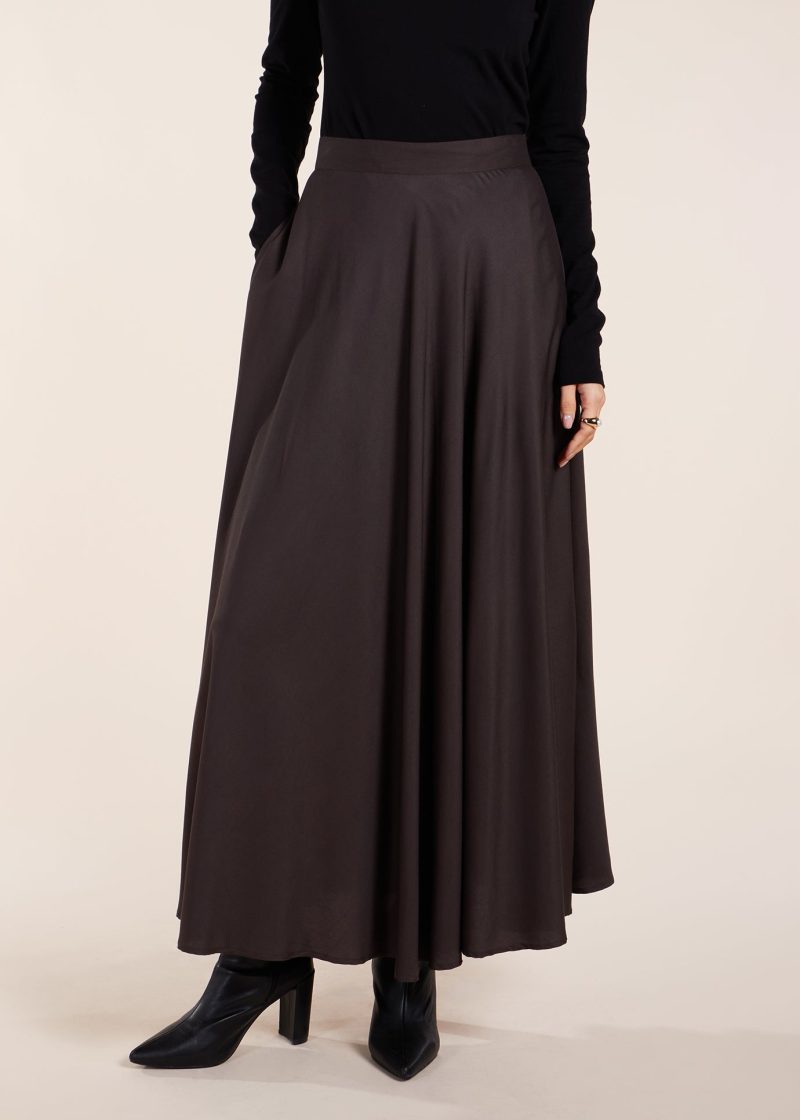 Twill Skirt Charcoal 4