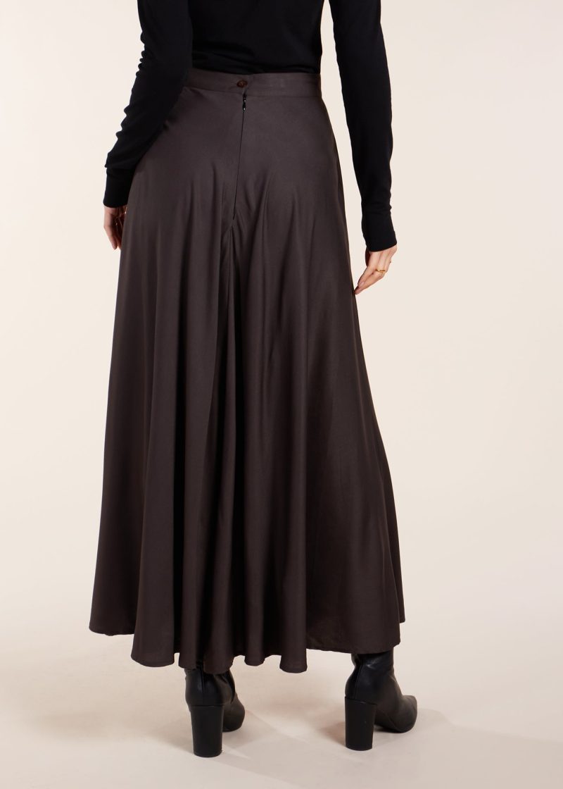 Twill Skirt Charcoal 5