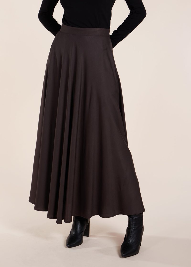 Twill Skirt Charcoal 8