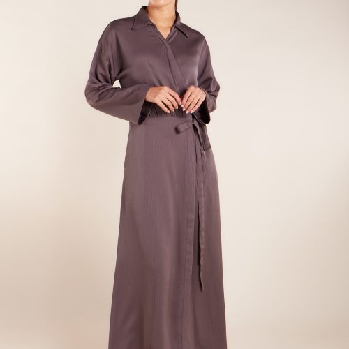 Wrap Abaya Taupe 6