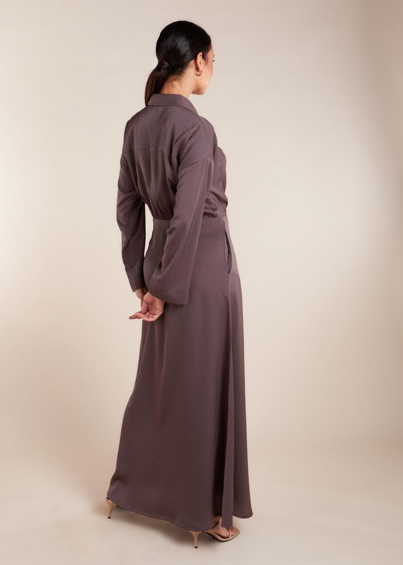 Wrap Abaya Taupe 7