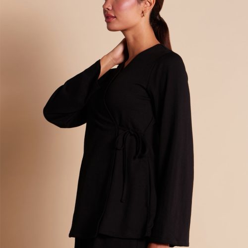 Wrapover Top Black 8