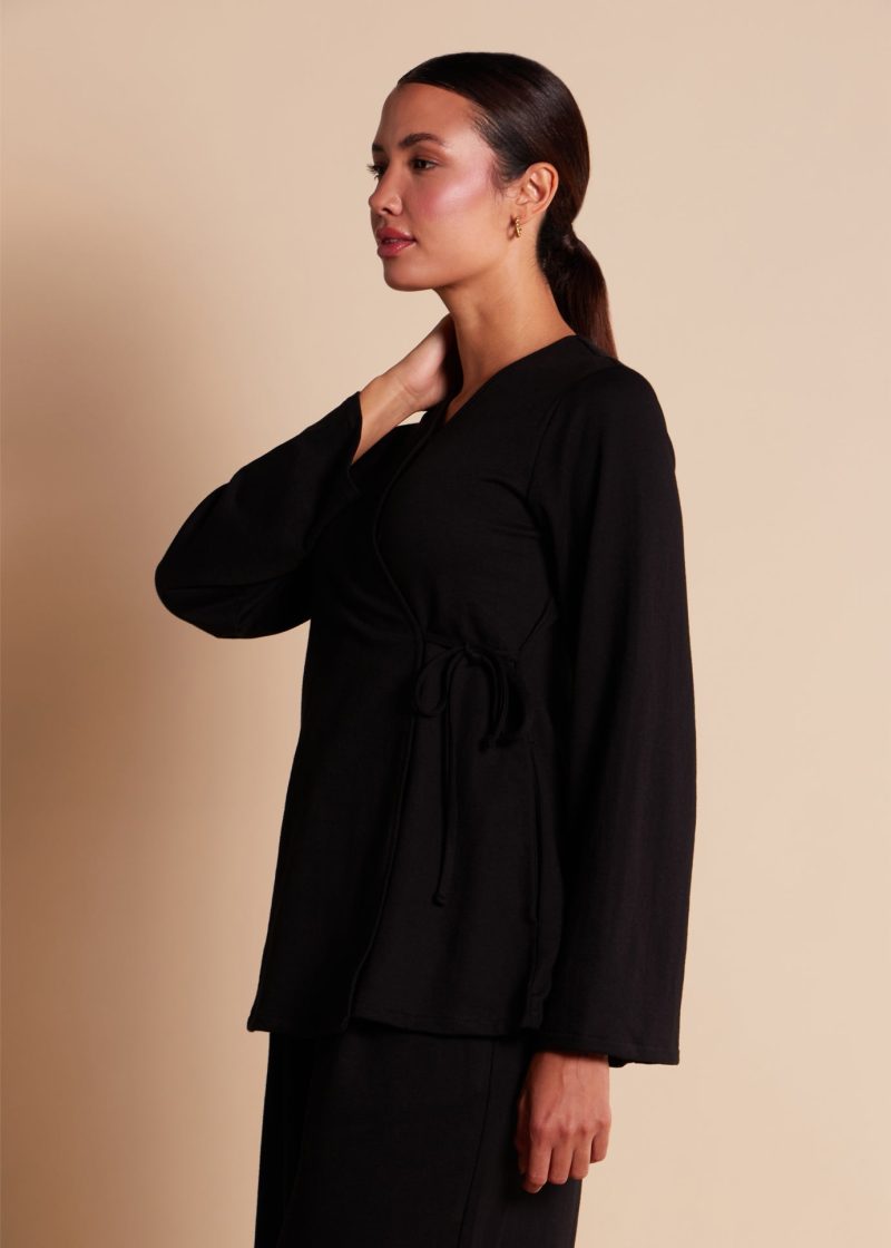 Wrapover Top Black 8