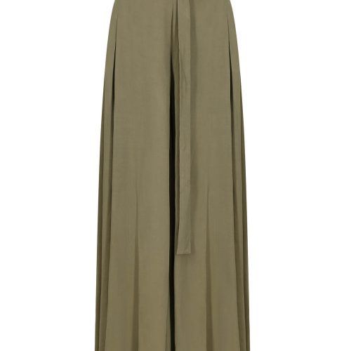 full flare trousers khaki ecom 1