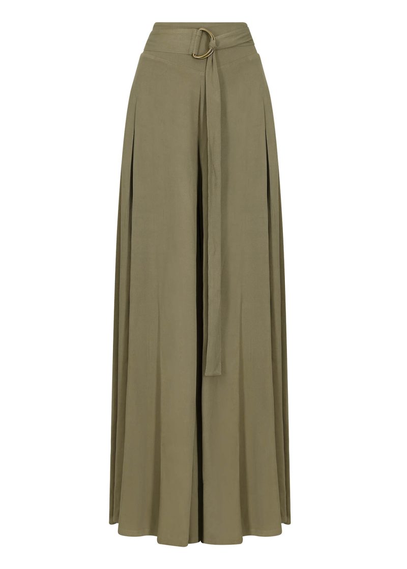 full flare trousers khaki ecom 1