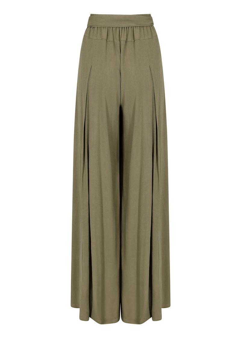 full flare trousers khaki ecom 2