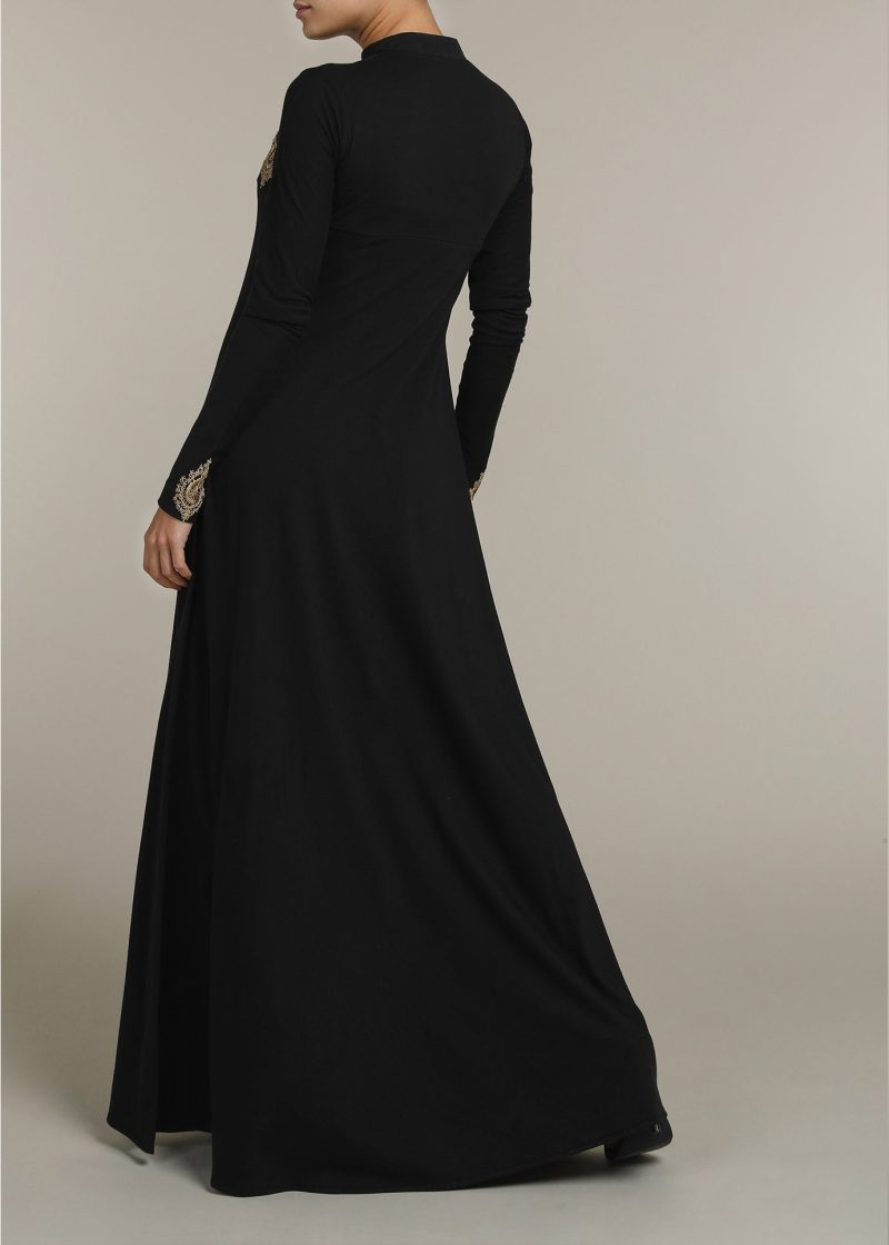 gold stitch abaya 2