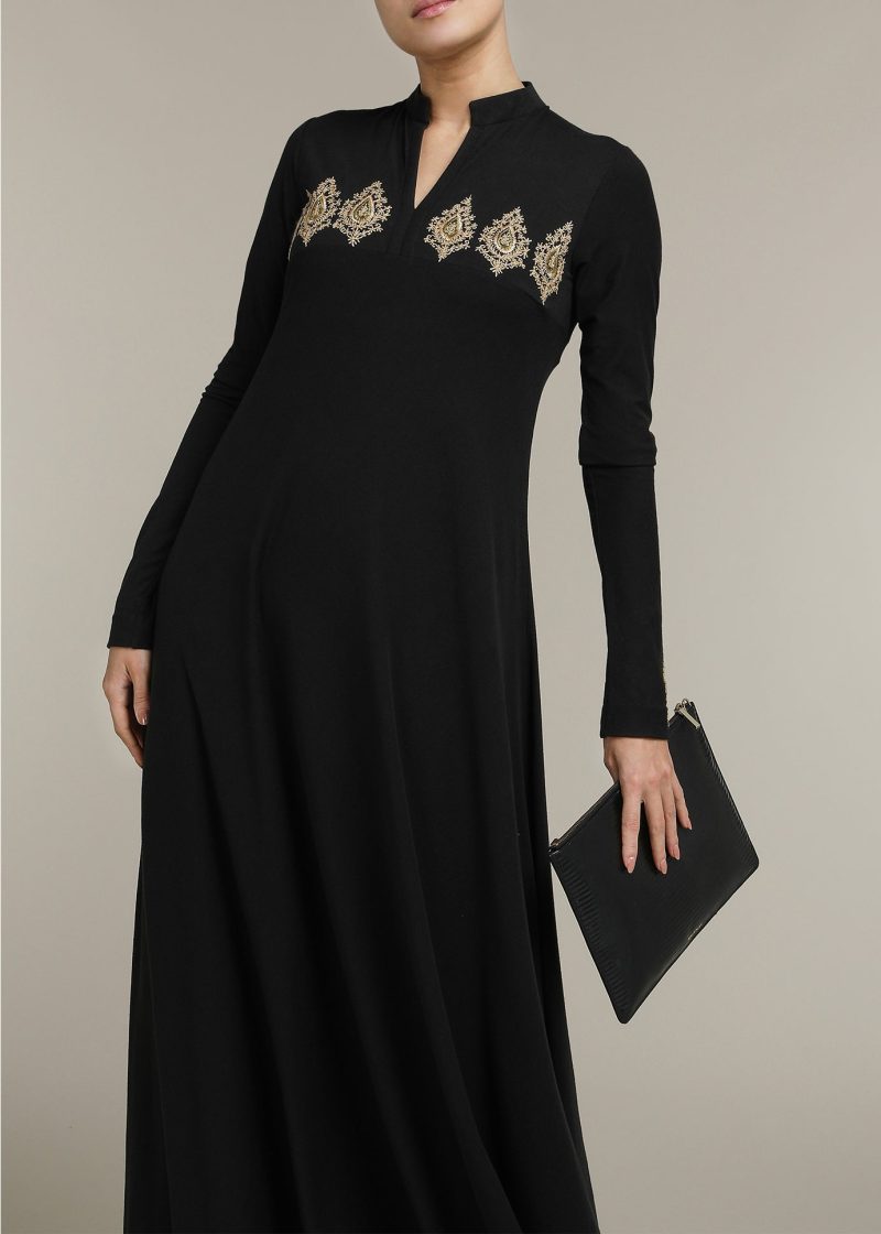 gold stitch abaya 3